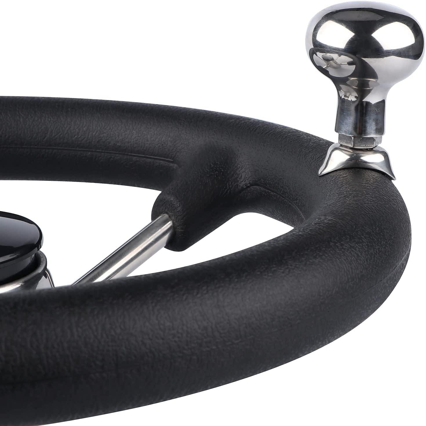 Pebbly Beach 11 Marine Boat Steering Wheel Stainless Steel 5 Spoke