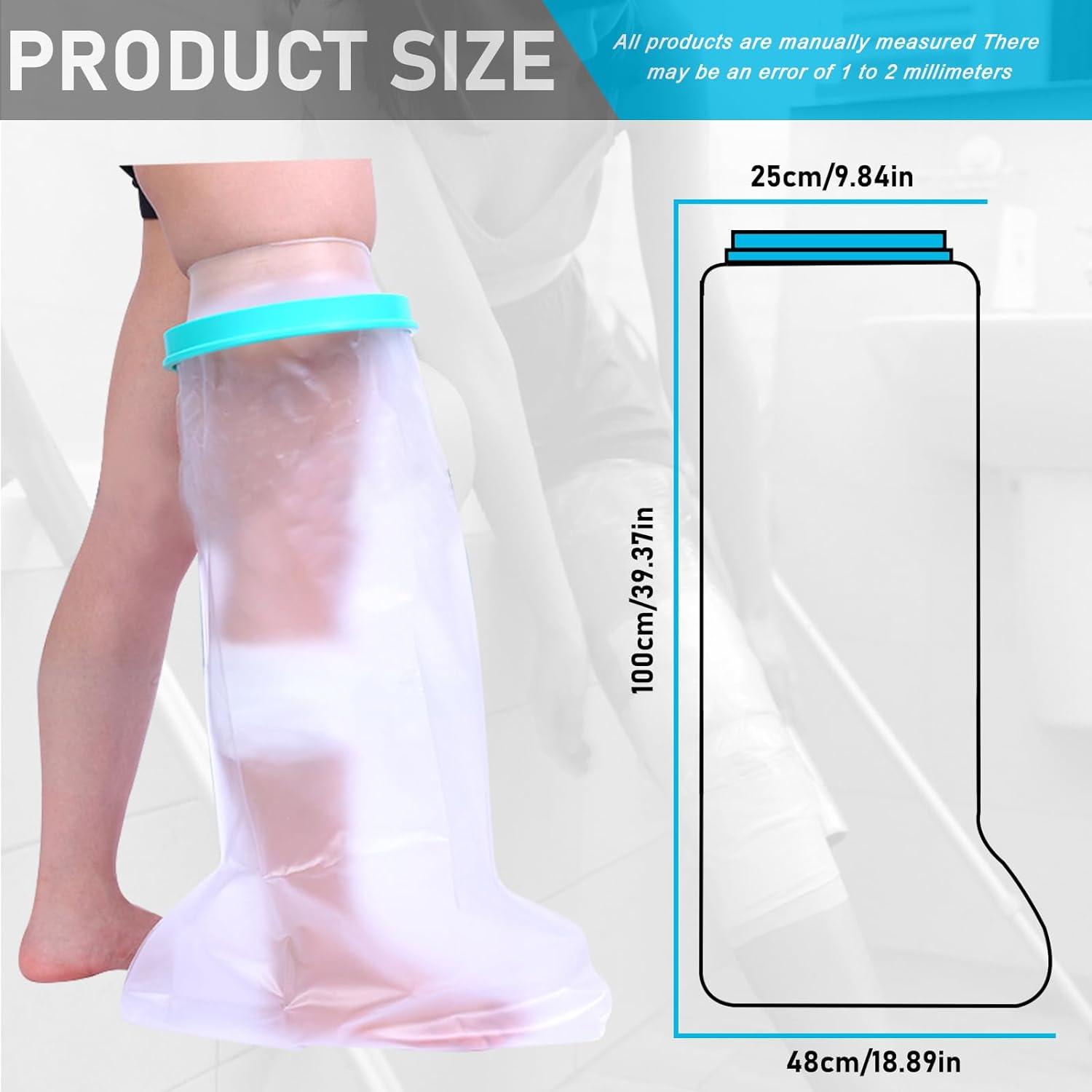 Cast Cover Full Leg Waterproof Full Leg Cast Cover for Shower Reusable