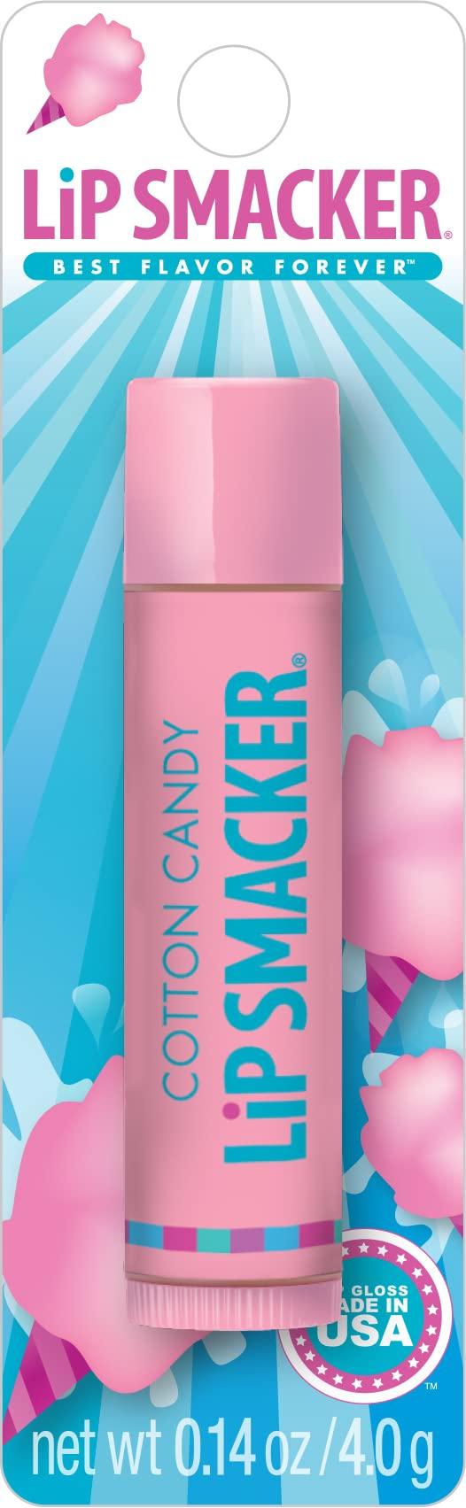 Lip Smacker Cotton Candy Flavored Lip Balm Clear for Kids Men