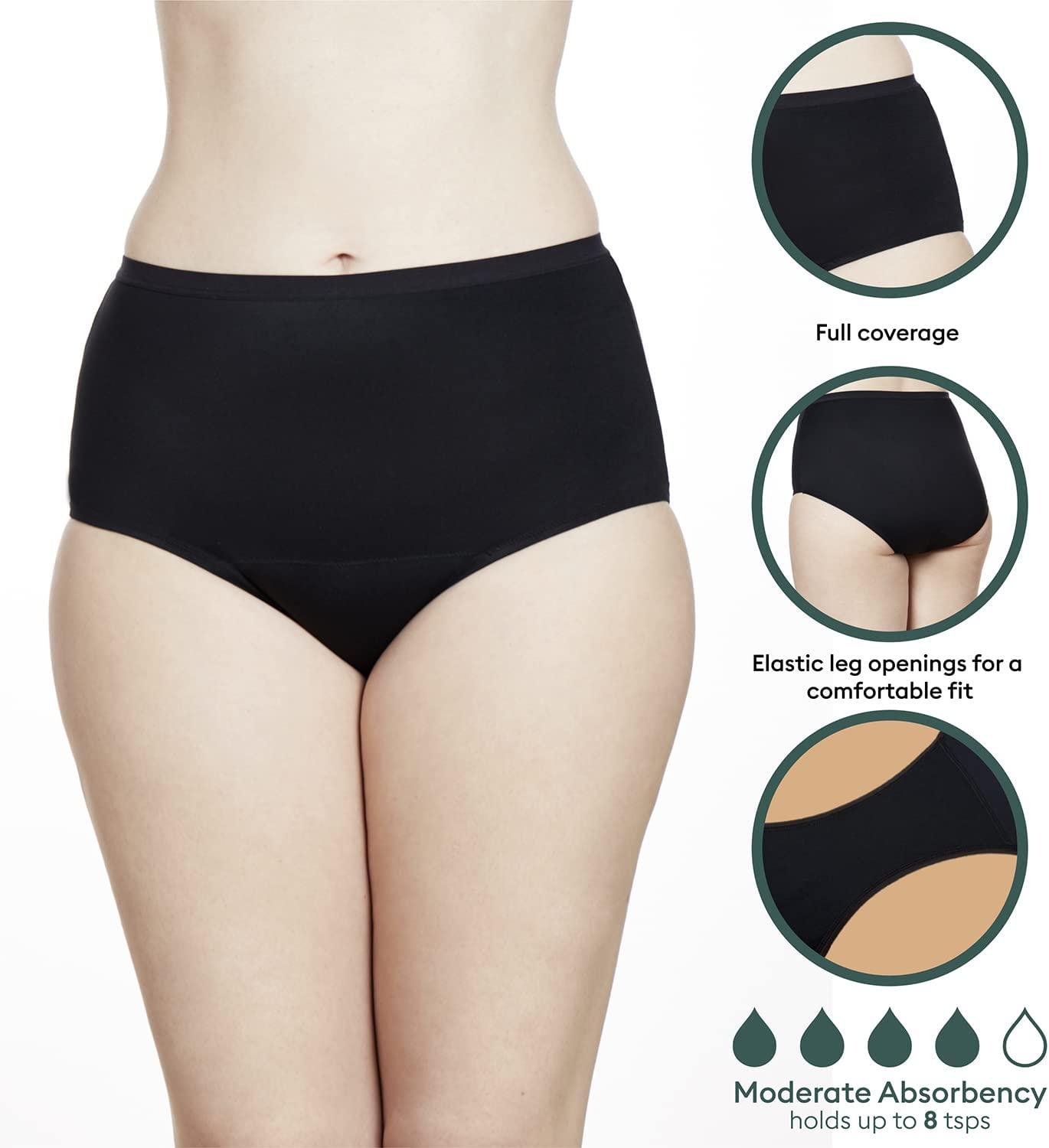 Speax by Thinx HiWaist Incontinence Underwear for Women Leak Proof & Washable XLarge Black