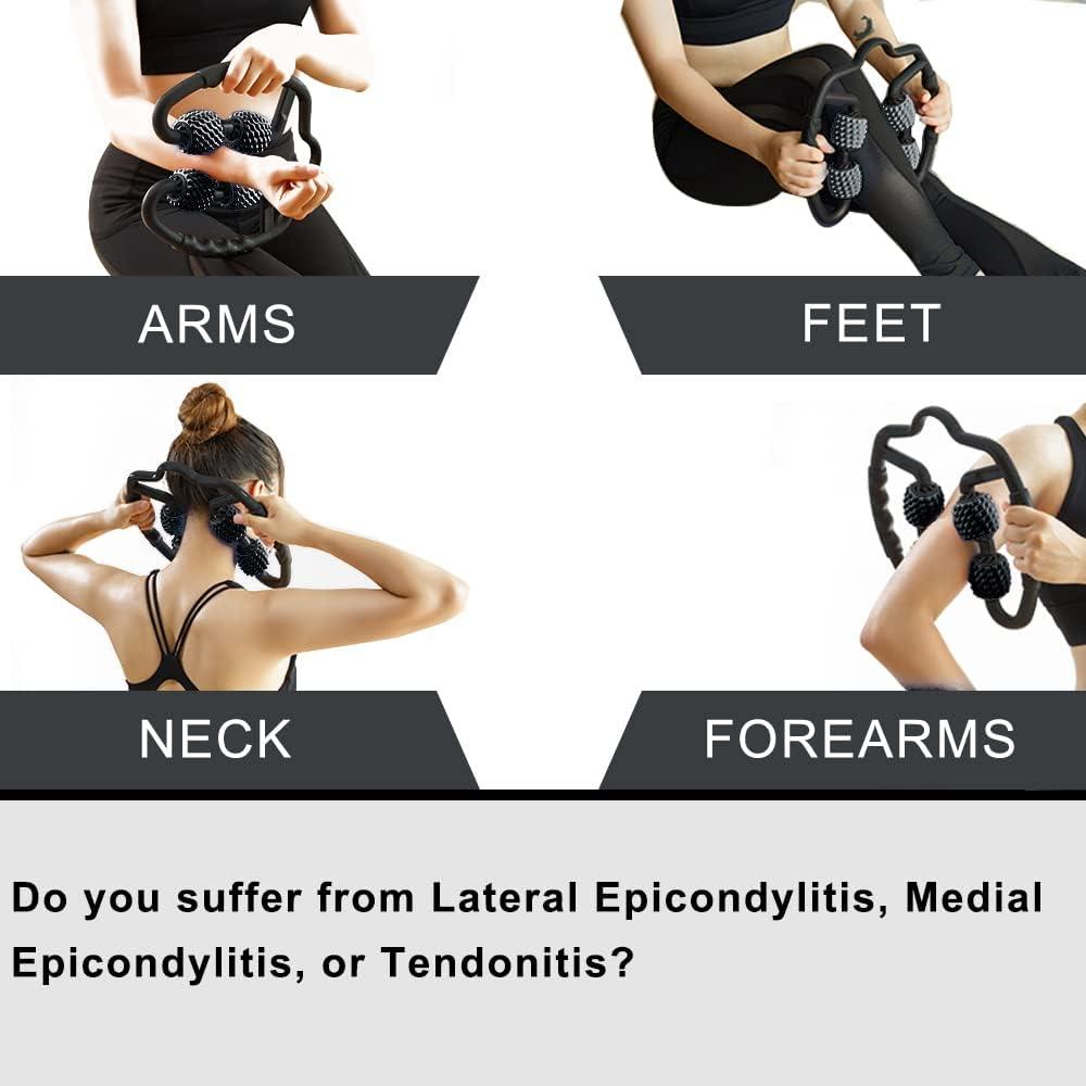 StrongTek Trigger Point Roller Massager for Forearm, Elbow, Hand, Arm