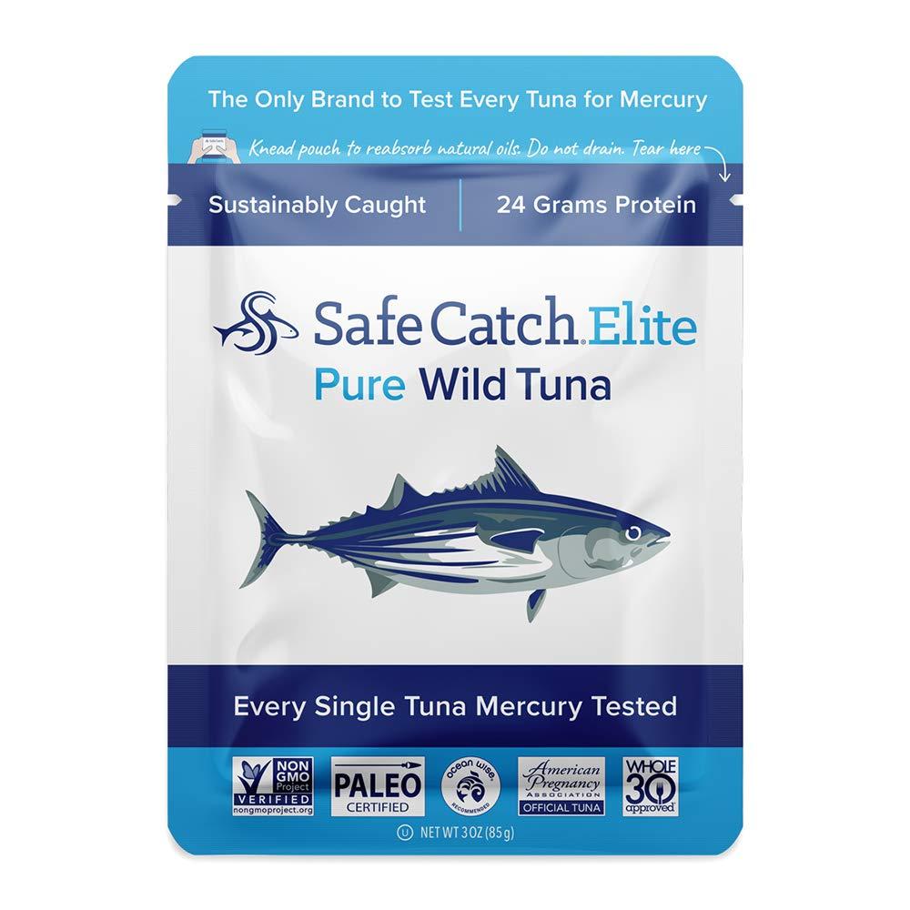 Safe Catch Elite Tuna WildCaught Low Mercury Tuna Fish Pouch GlutenFree Keto Food NonGMO