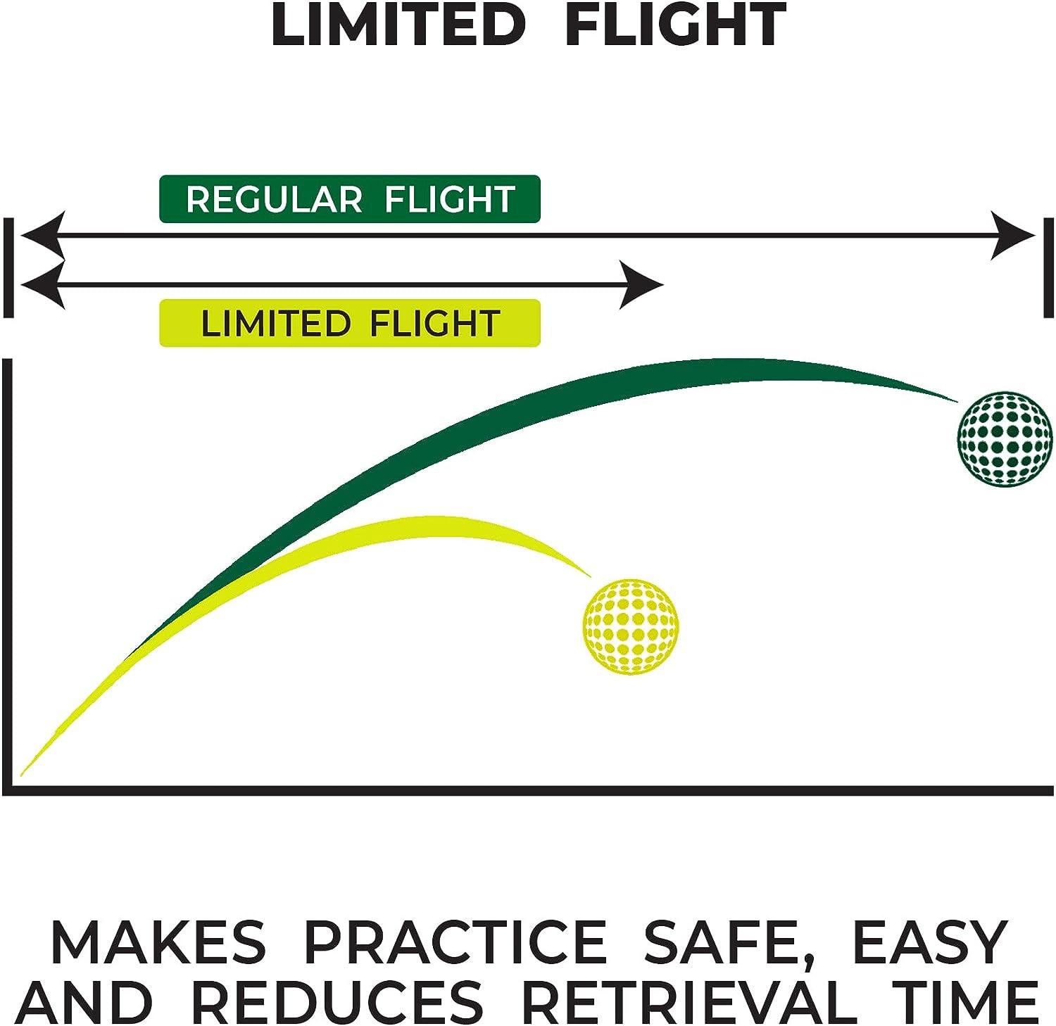 PrideSports Practice Golf Balls, 12 Count Orange Perforated OTH