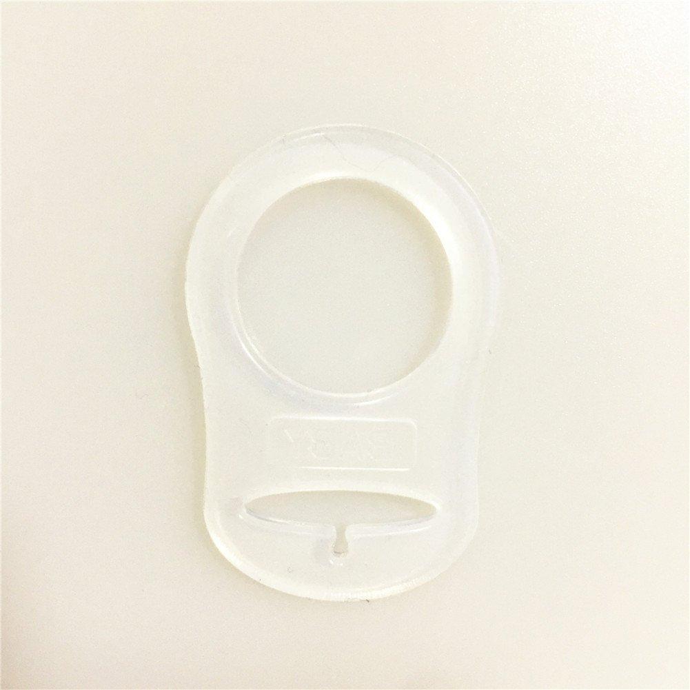 Silicone Pacifier Adapter | Transparent Pacifier Holder for Baby Chains ...