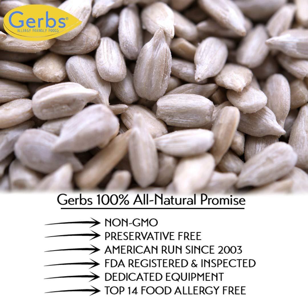 GERBS Raw Sunflower Seed Kernels No Shell 2 lbs., Hulled, Top 14