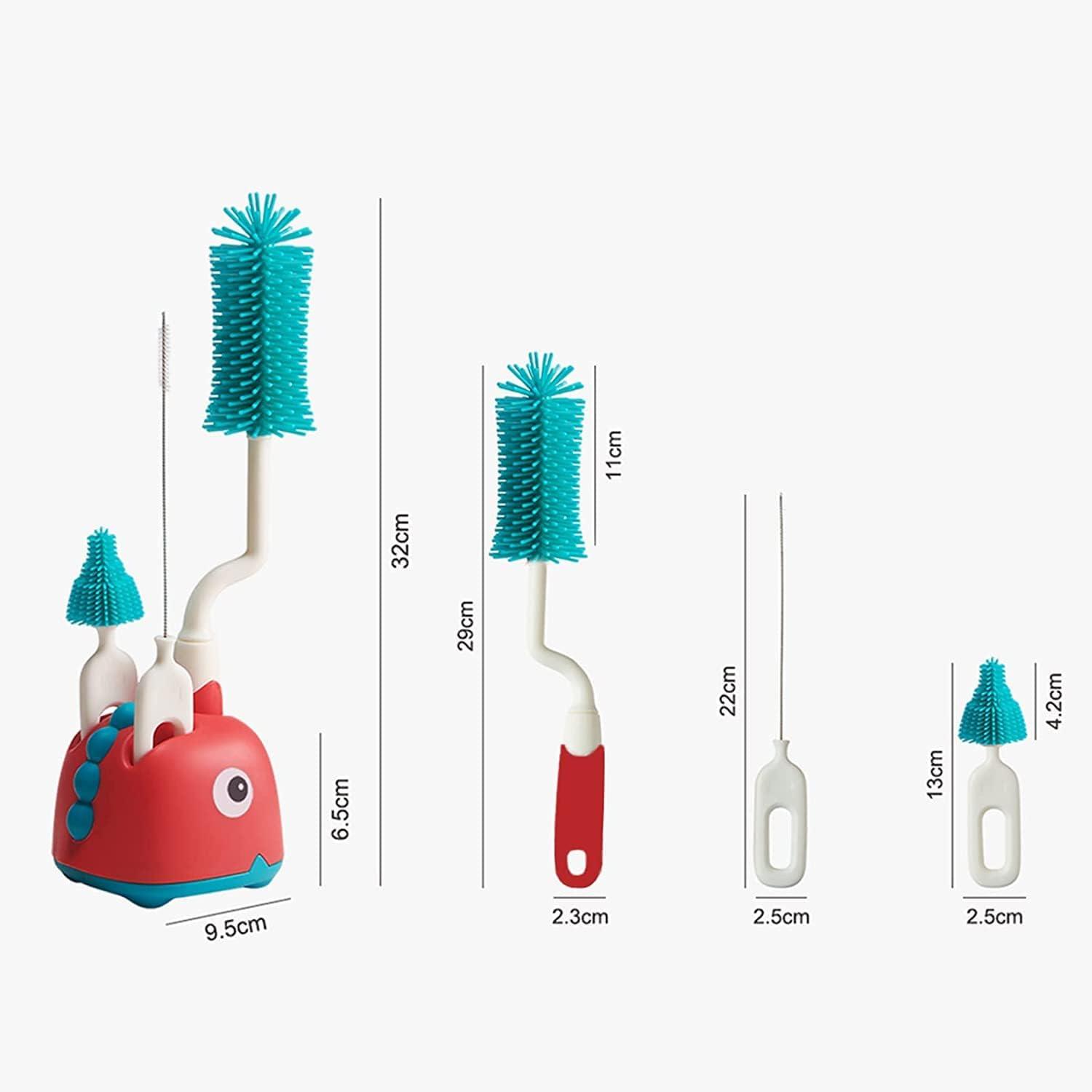 Silicone Bottle Brush Cleaner Set with Straw Cleaner - PulseTV