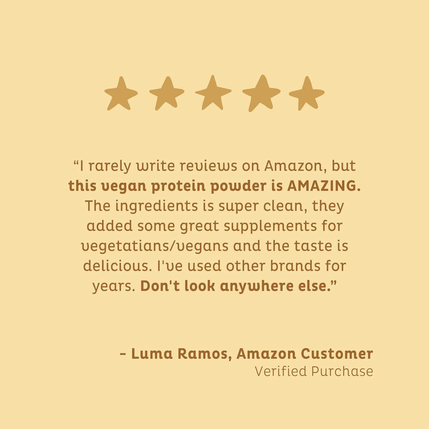 KOS Organic Plant Based Protein Powder, Vanilla Delicious Vegan