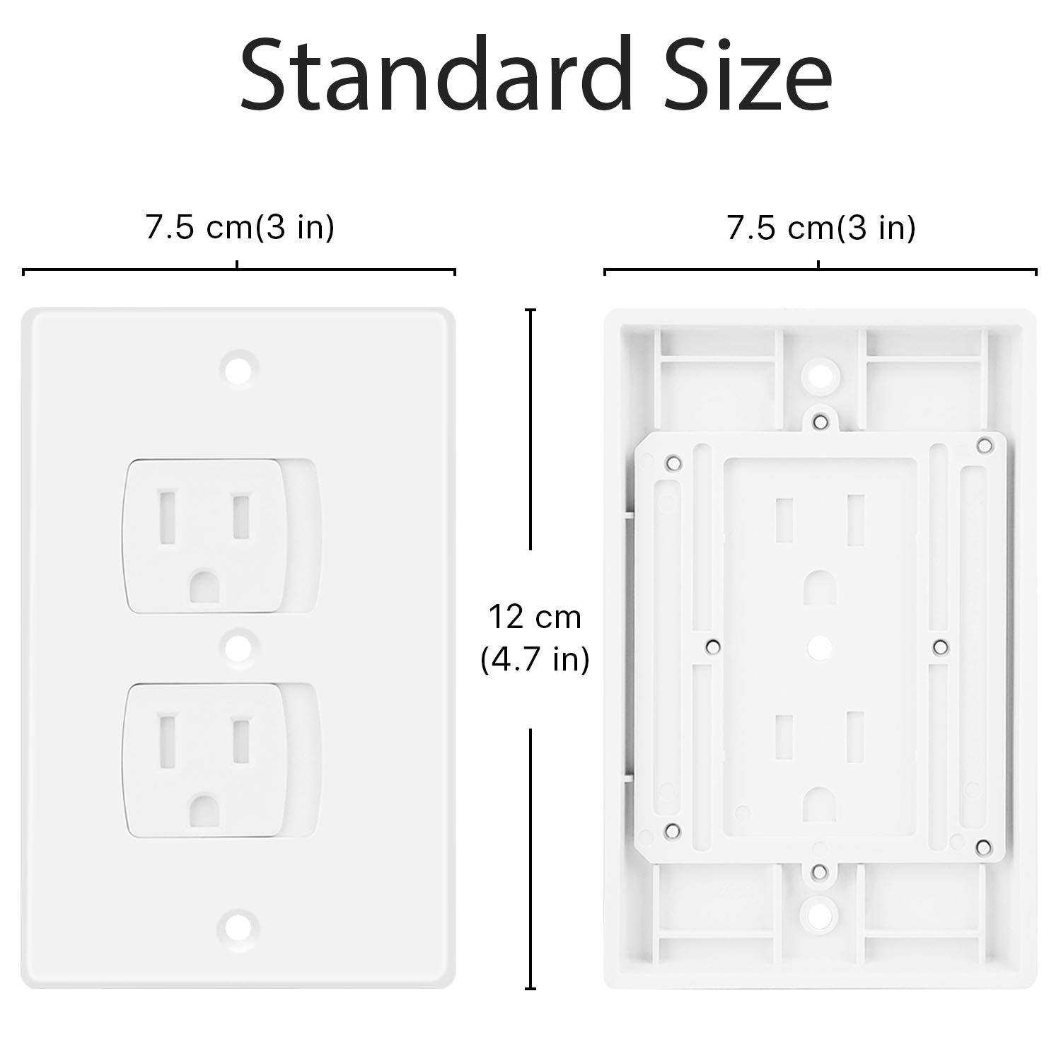 8 Pack Upgraded Self Closing Electrical Outlet Covers Baby proofing