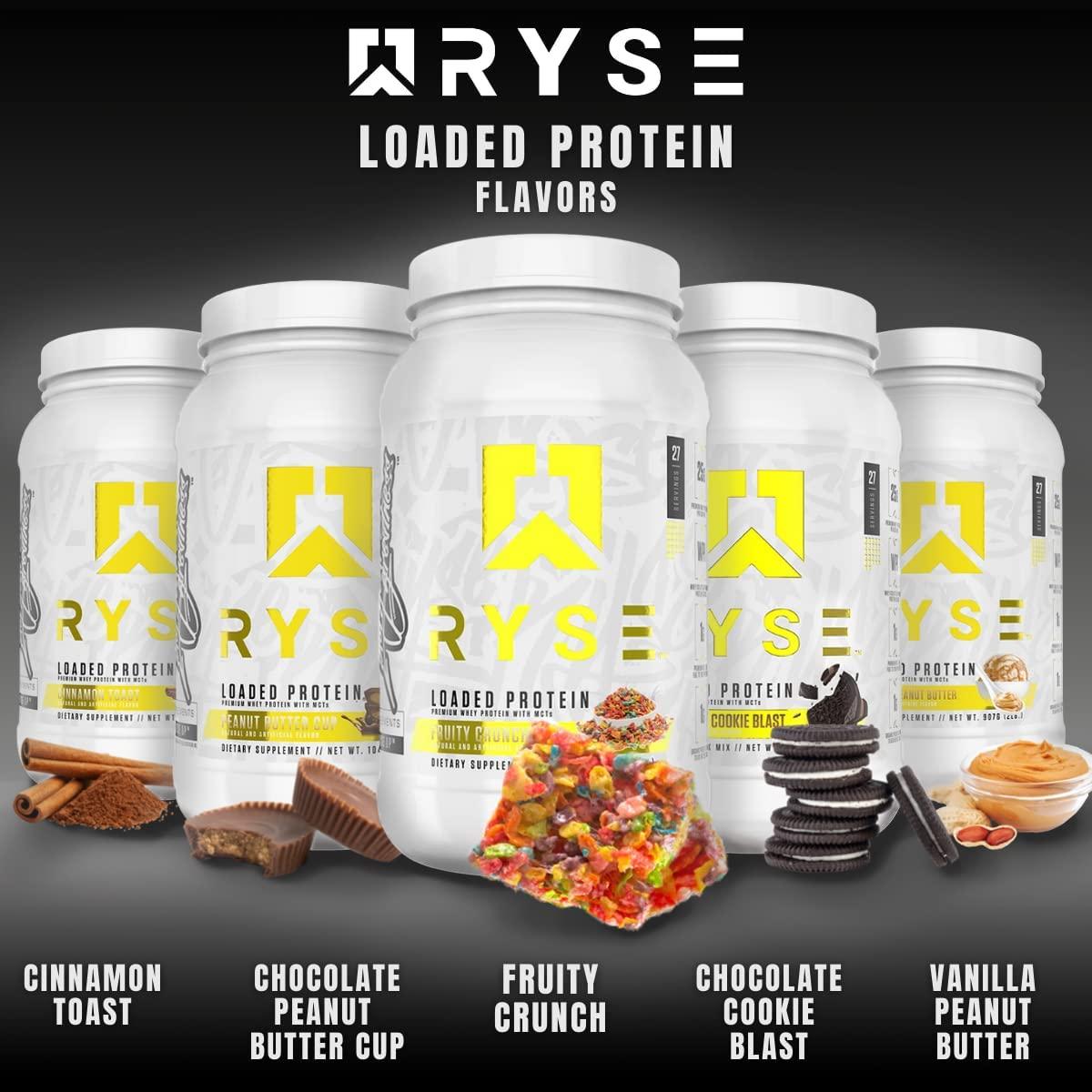 Ryse Core Series Loaded Protein 25g Whey Protein, Prebiotic Fiber