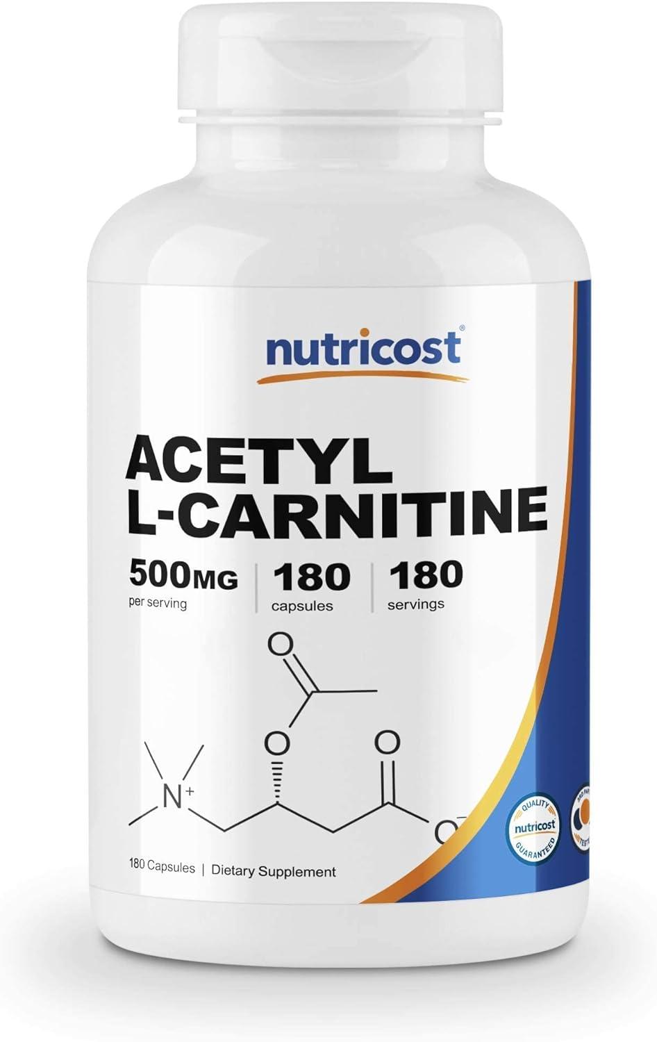 Nutricost Alpha Lipoic Acid 600mg 240 Caps & Acetyl LCarnitine 500mg