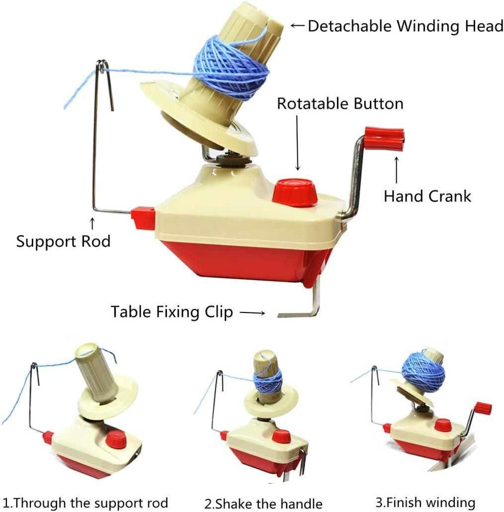 Yarn Winder and Swift Combo Winder Hand-operated Pull Ball Yarn