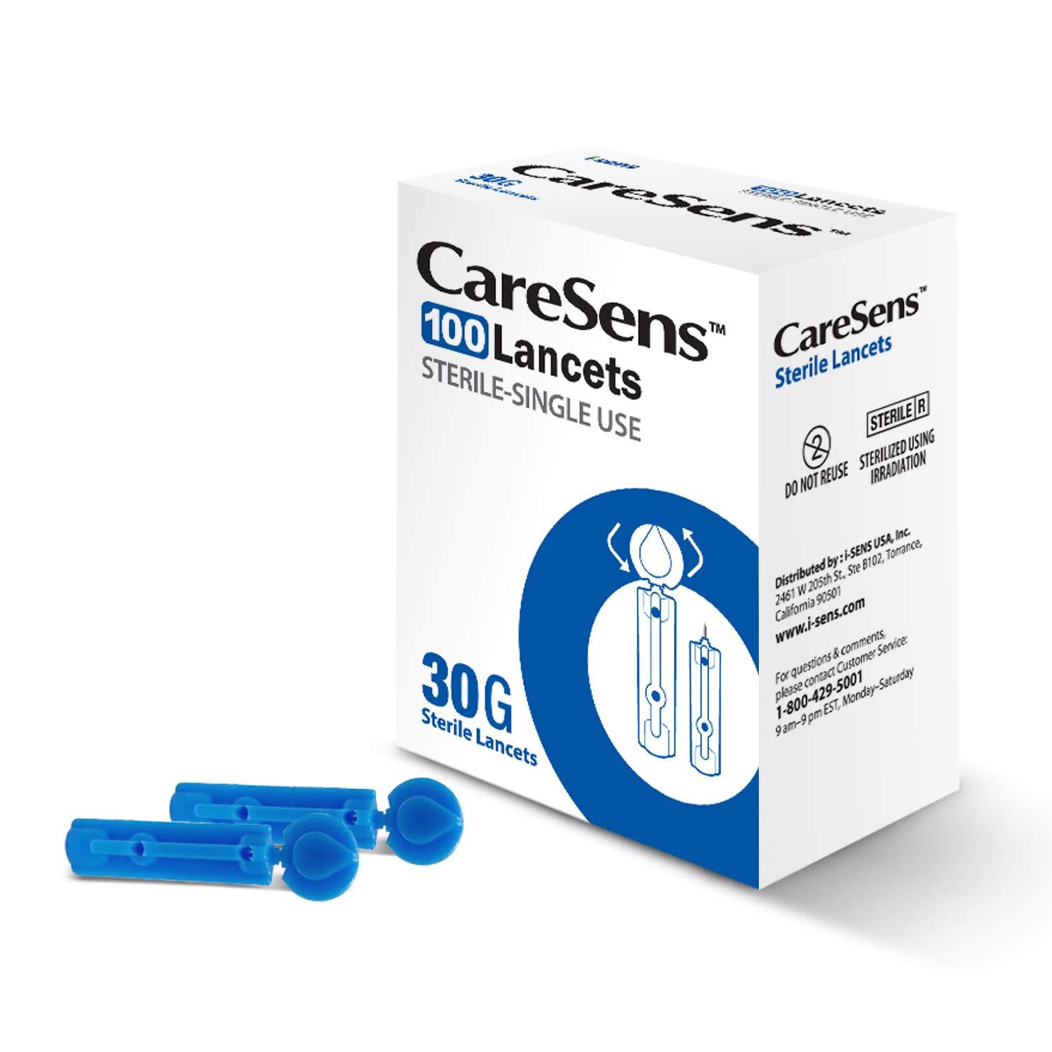 CareSens 30G Universal Lancets 100 Count (Pack of 1) Sterile, Ultra