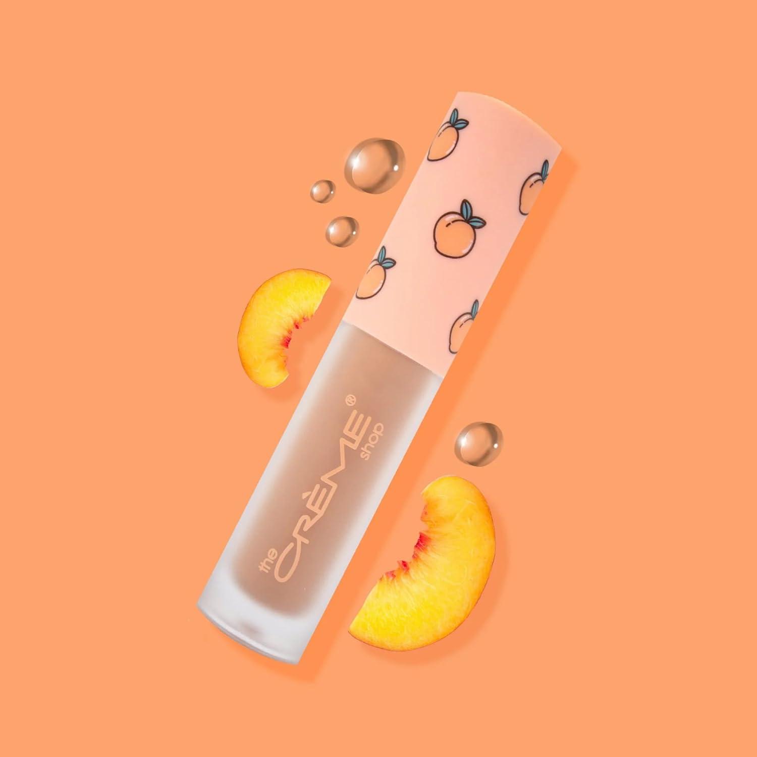 peach c lip gloss The Cr me Shop Peach Cobbler Moisturizing Lip Gloss - Hydrating Oil &  Conditioning Treatment with Jojoba Oil & Vitamin C | Made in Korea |  International Shipping Available