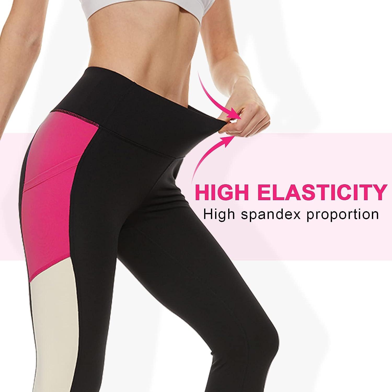  Leggings with Pockets for Women,Yoga Pants High