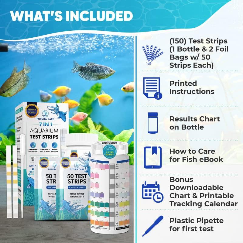 7 in 1 Aquarium Test Strips Our Accurate Aquarium Water Test Kit