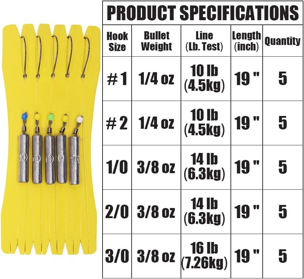 Fishing Hooks Bass Fishing Drop Shot Rigs Ready Rig With Hooks - Main Image