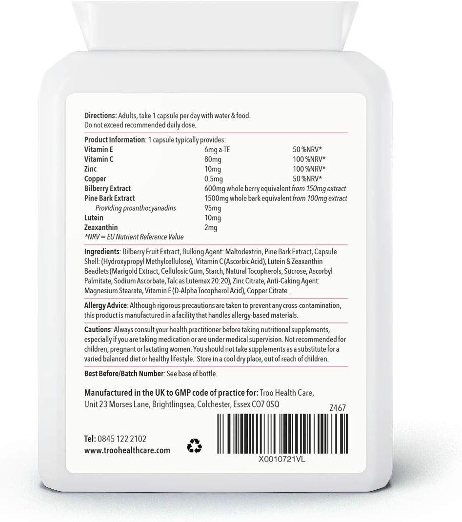 OptiMac Focus Eye Support 60 Capsules Advanced Macular and Vision