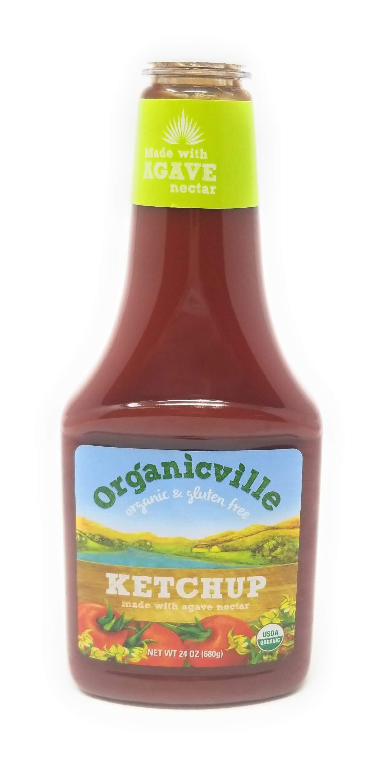 OrganicVille Organic Gluten Free Ketchup 24Ounce Bottles (4 Pack)