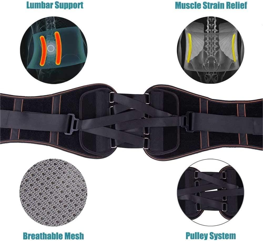 King of Kings Lower Back Brace Pain Relief with Pulley System Lumbar