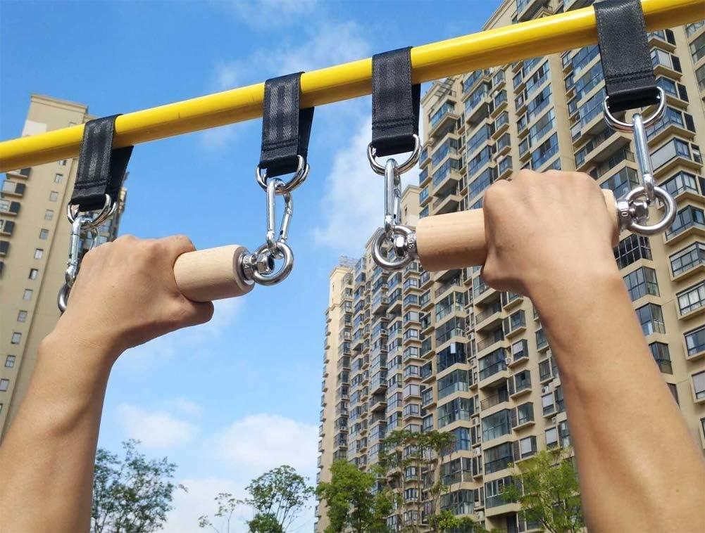 letsgood Wooden Pull Up Climbing Hold Grips 1 Pair Hand Grips Strengthener Exerciser Training
