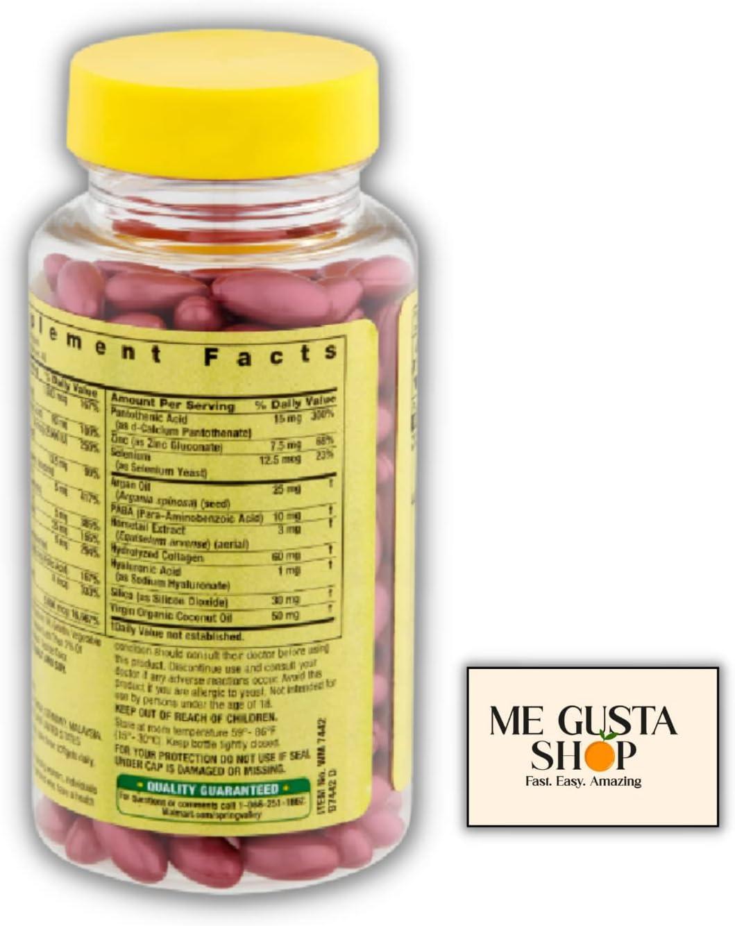 Extra Strength Hair Skin & Nails Dietary Spring Valley Supplement