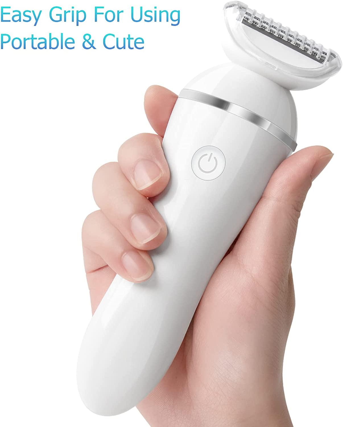 MHSY Electric Razor for Women, 3 in 1 Womens Shaver for Pubic Hair, Wet