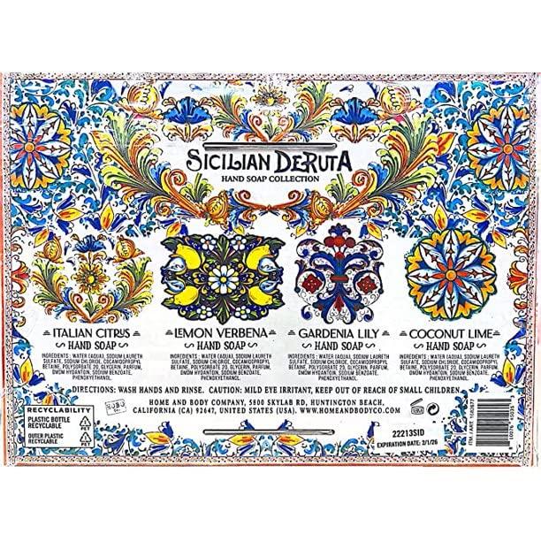 Sicilian Deruta Hand Soap Collection - 4 x 21.5 fl.oz Bottles