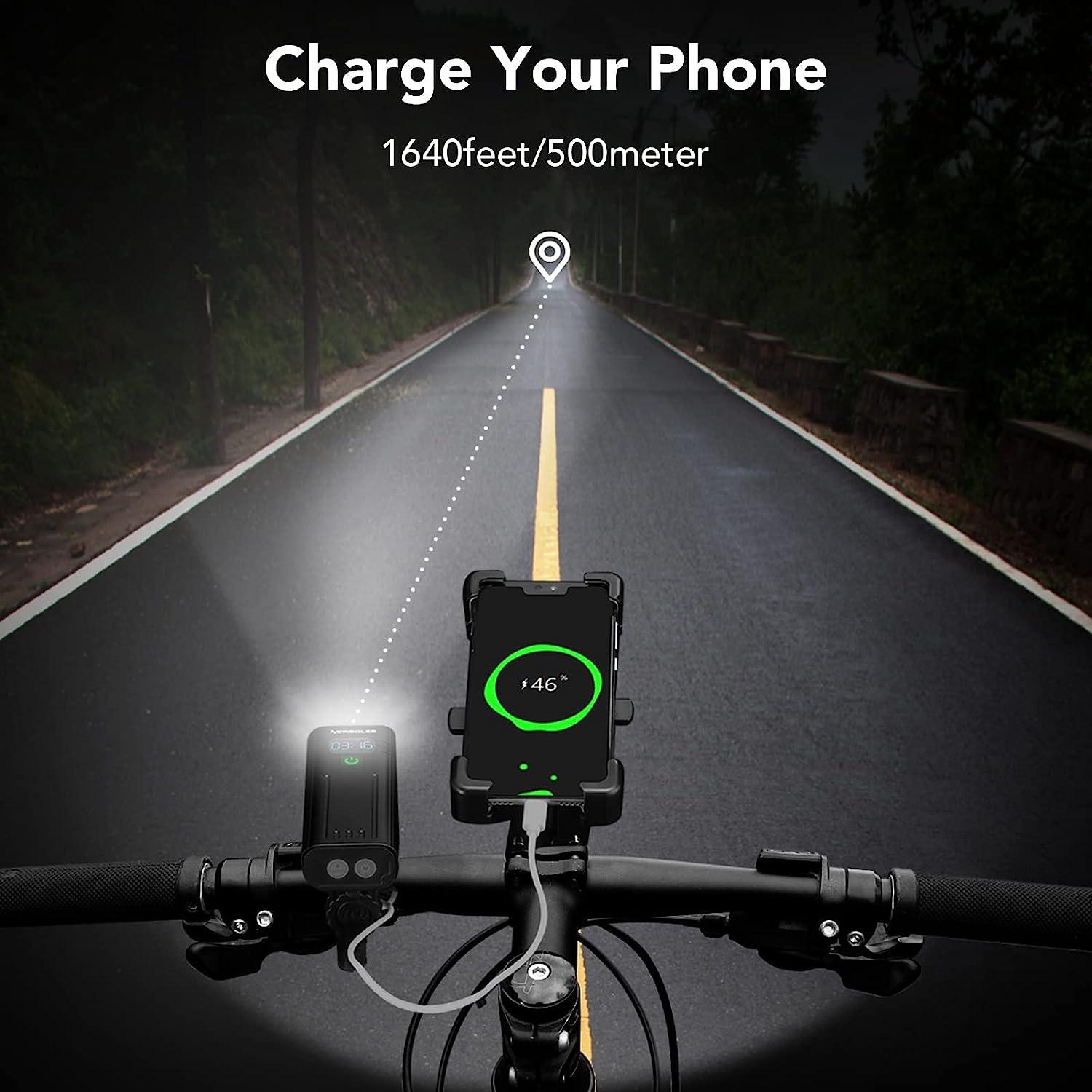NEWBOLER Bike Lights 10000mAh USB Rechargeable 4 in 1 Super