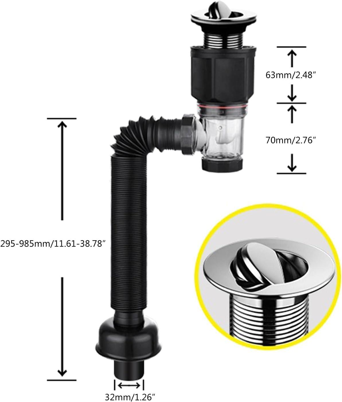 thumbnail image 2 of Buy No Overflow Wash Basin Drain Filter Bounce Core Sink Drain Plug Pop 2 of 12