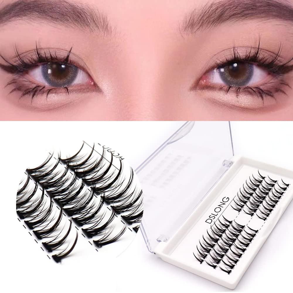 DSLONG Manga Lash Individual Lashes Cluster Lashes Natural Look Lash