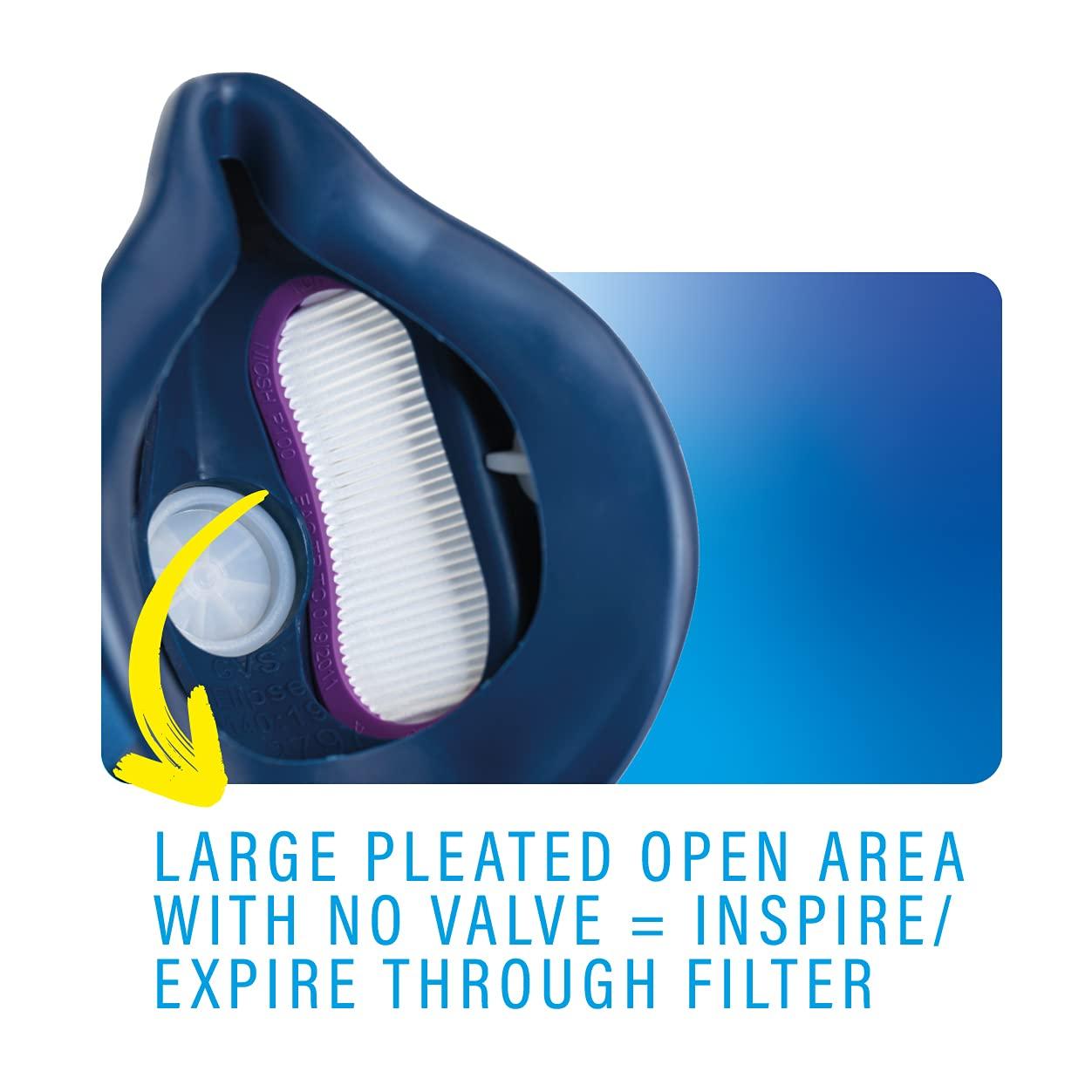 GVS ELIPSE P100 Elastomeric Half Mask Respirator with Source Control