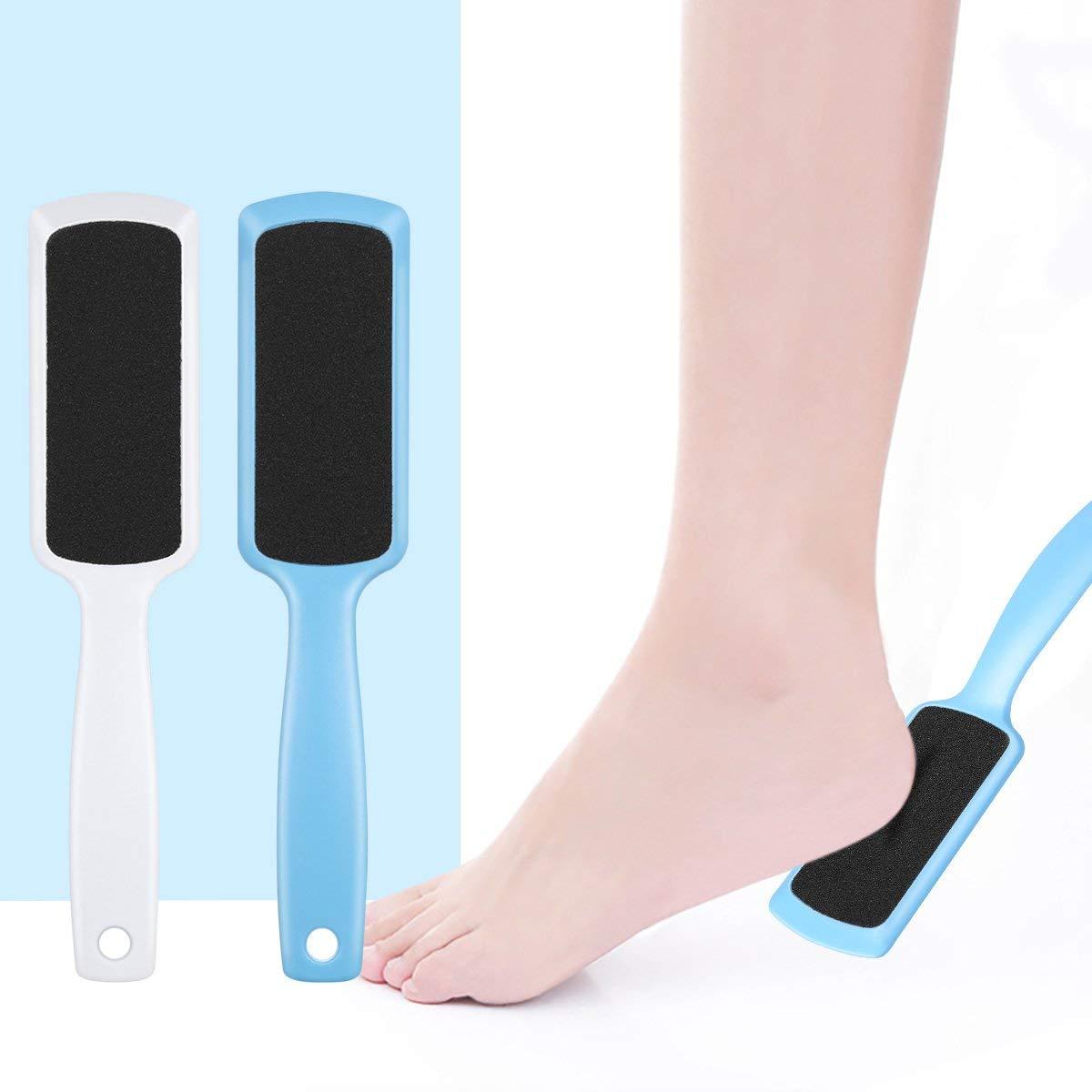 4 Pieces U Shaped Curved Foot File Foot Callus Remover Double- Sided  Colossal Foot Rasp Callus Remover for Grit Exfoliates Removes Dead Skin 4  Colors