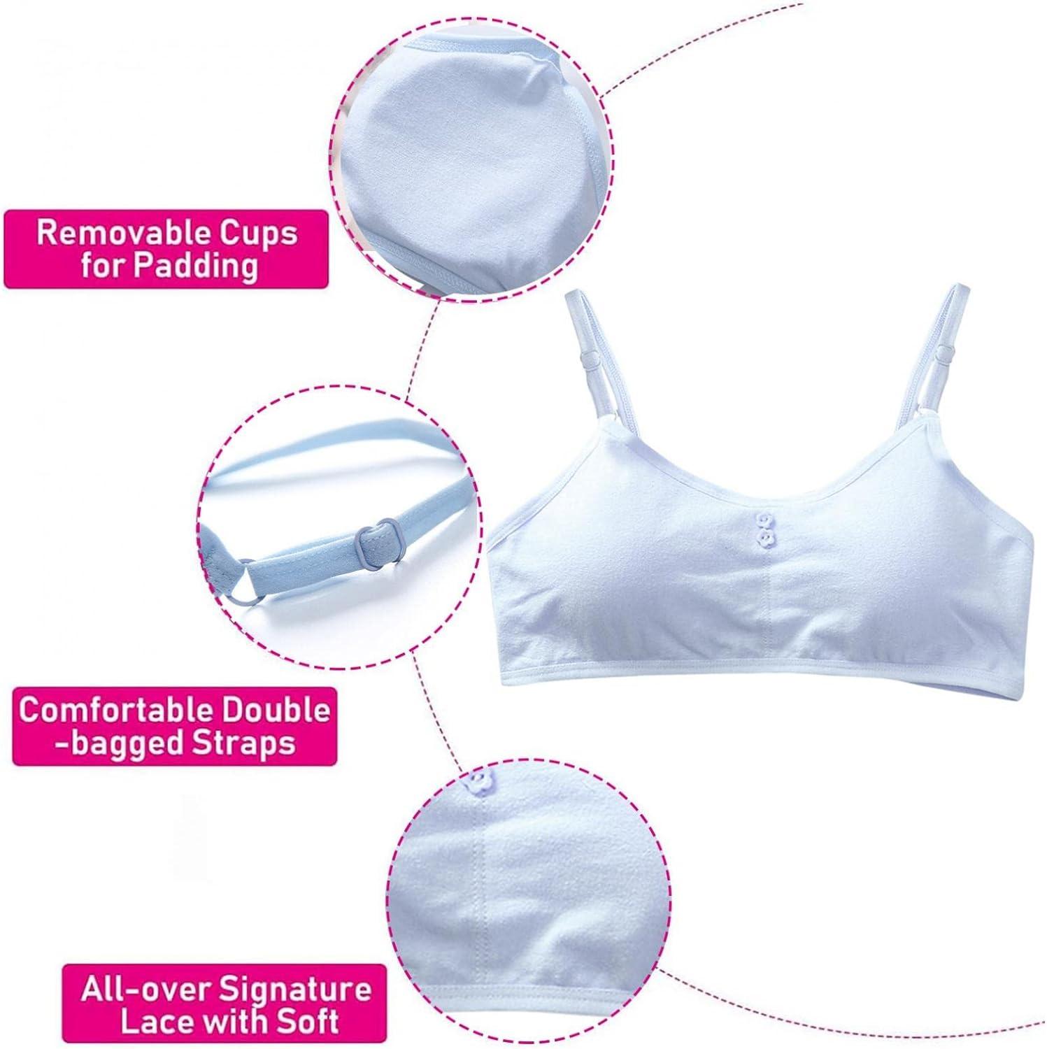 Yistu Bras for Kids Girls Bra Training Underwear for Girls