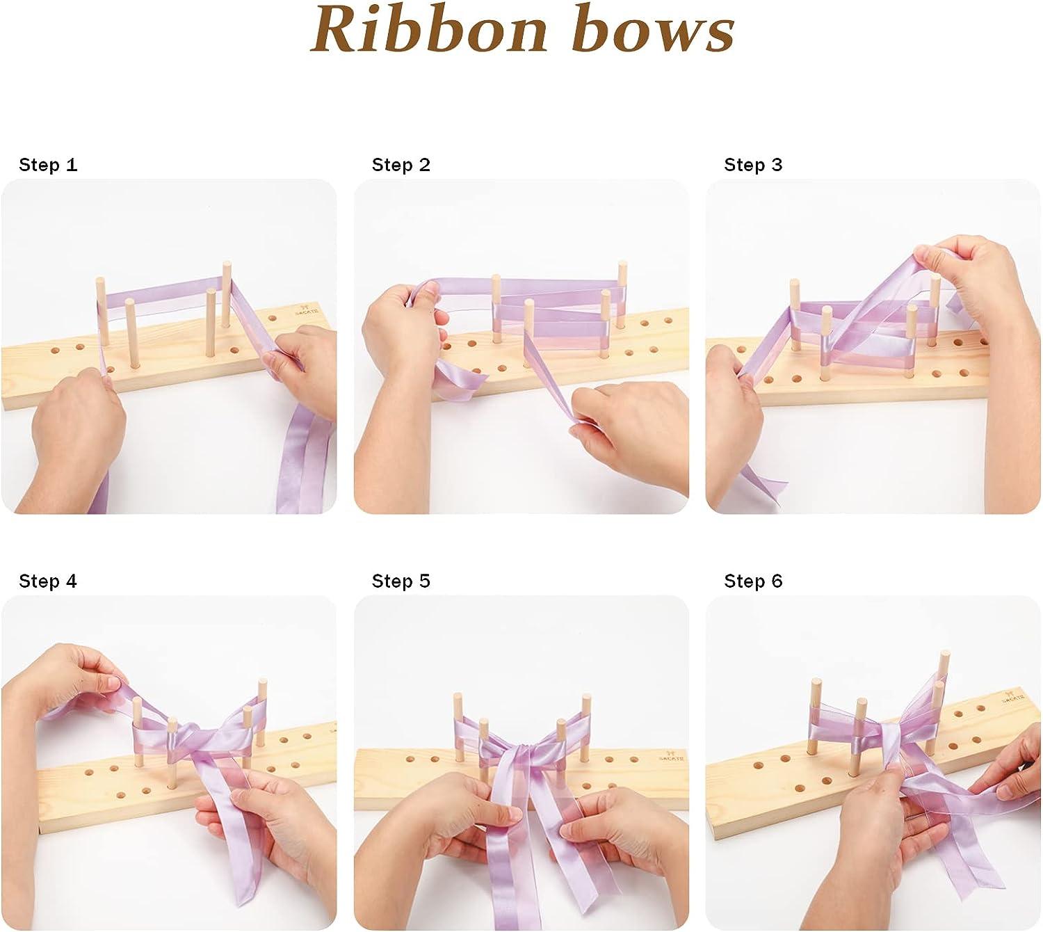 The RunnerDuck Bow Maker, step by step instructions.