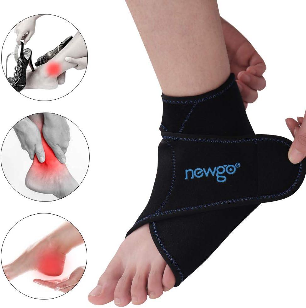 NEWGO Ice Packs for Ankle Pain Relief Ankle Ice Wrap Flexible Ankle Cold Wrap Hot Cold Therapy