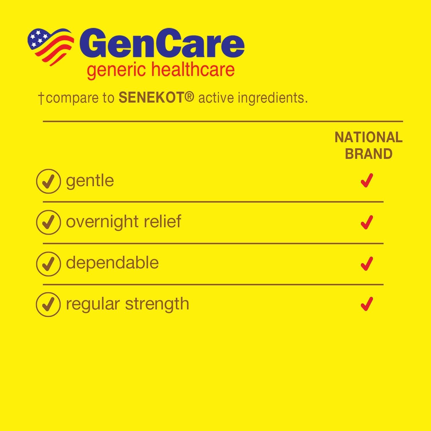 Senna Laxative 600 Tablets by GenCare Natural Sennosides for