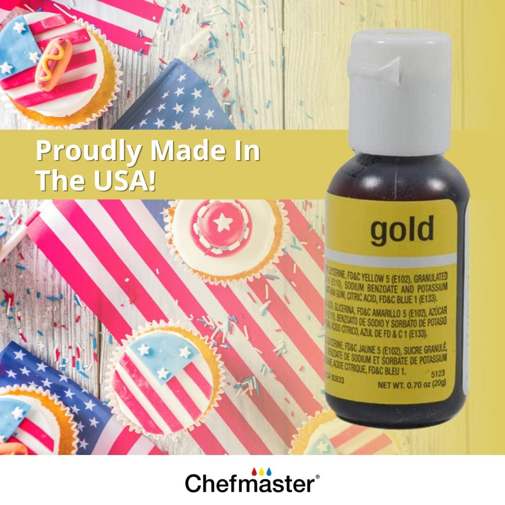 Chefmaster Gold Liqua-Gel Food Coloring