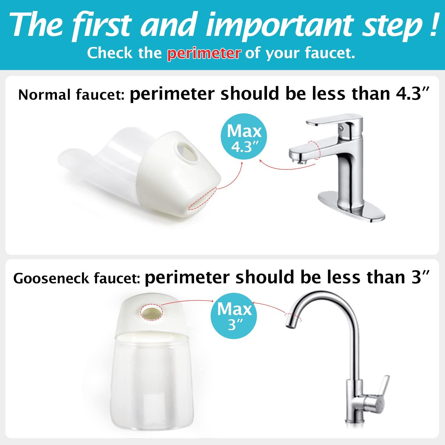Faucet Extender, 2 Pack Faucet Extender for Toddlers, Bath Tub Faucet
