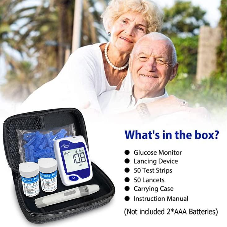 Diabetes Testing Kit Lovia Blood Sugar Test Kit with 50