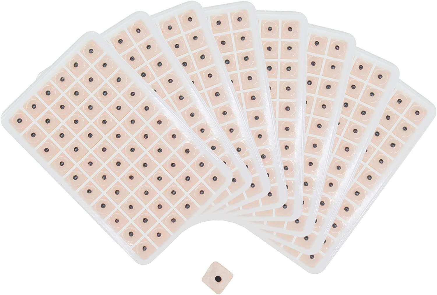 Acupuncture Ear Seeds Kit with 420 Pcs Stickers, Tweezers, and Ear