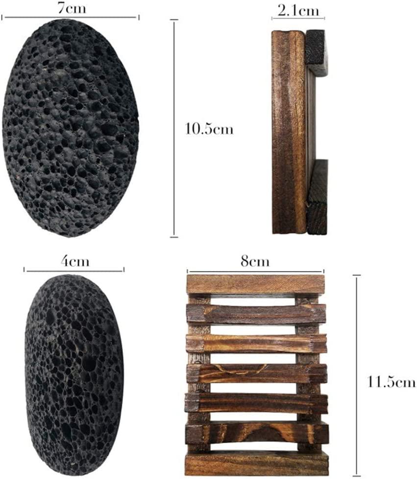 Pumice Stone for Foot, Natural Earth Lava Shower Pumice Stone Black