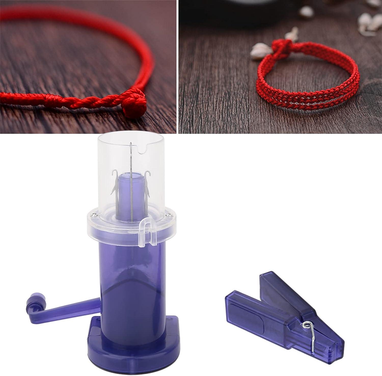  DIY Hand-Operated Knitting Machine, Embellish-Knit Knitting  Sewing Tool Portable Crafts Spool Knitter Weave Tools