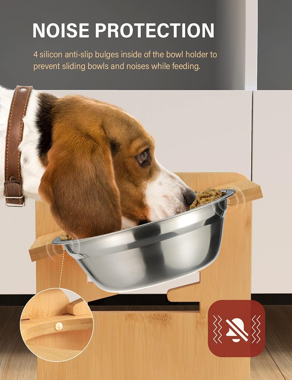 Dog Bowl For Large Dogs, Adjustable Elevated Dog Bowl, Pet Food