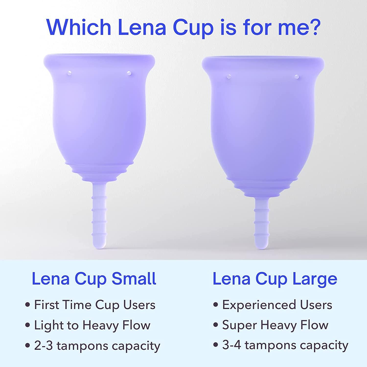 Lena Menstrual Cup Small Size for Light to Heavy Flow Reusable