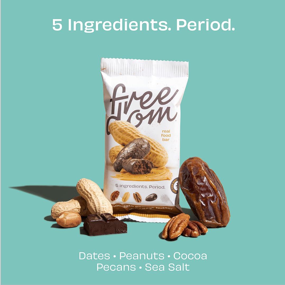 Freedom Bar Healthy Fruit and Nut Bar Variety Pack 12 Pack