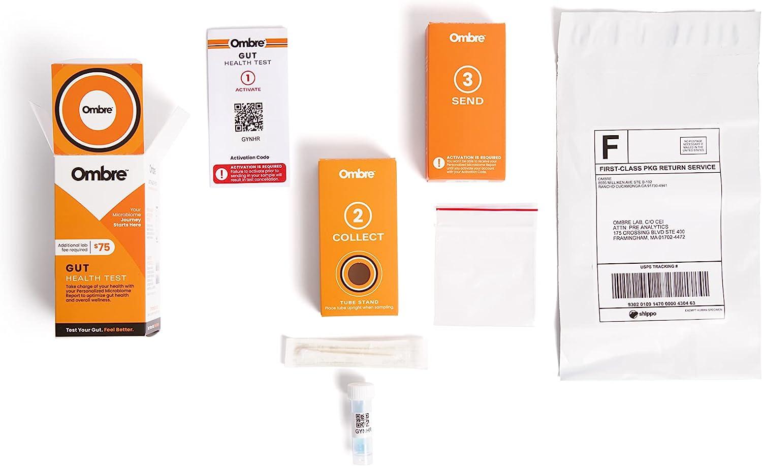 Ombre Gut Health Test Kit, Microbiome atHome Testing Kit for