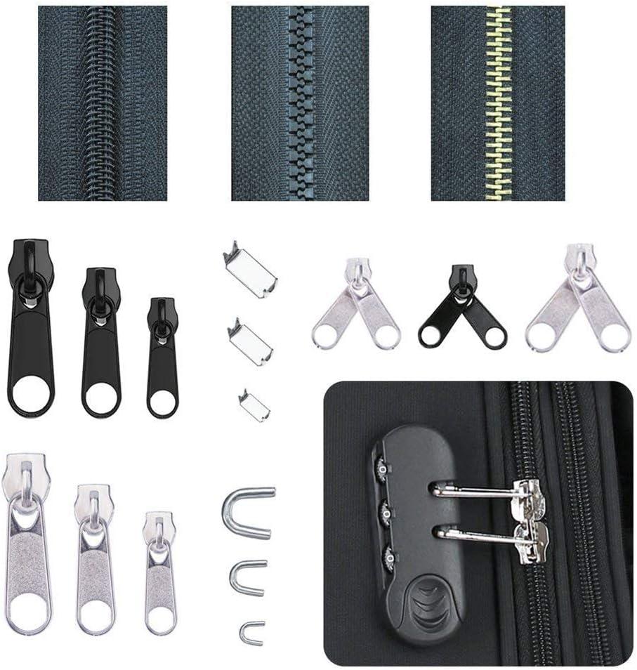 Zipper Repair Kit 197 Pcs Zipper Replacement with Two Installation Pliers  for Sleeping Bags Jacket Tent Luggage Backpacks