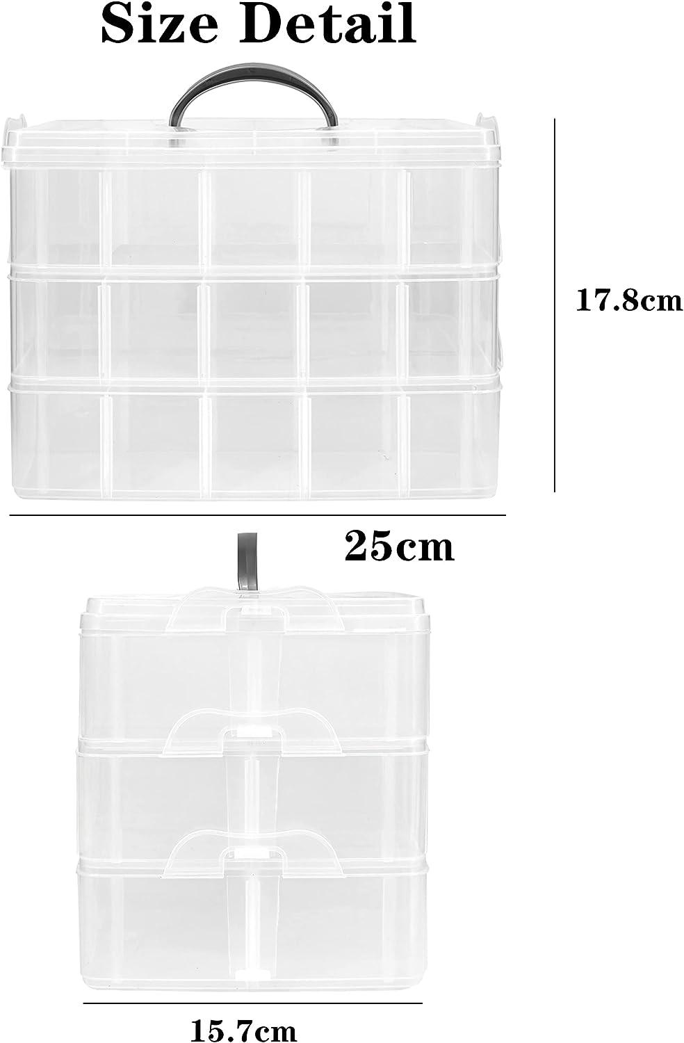 Hair Accessories Storage Box 3-lagig - Aufbewahrungsbox Für Schmuck & Haarbänder Mit Stickers