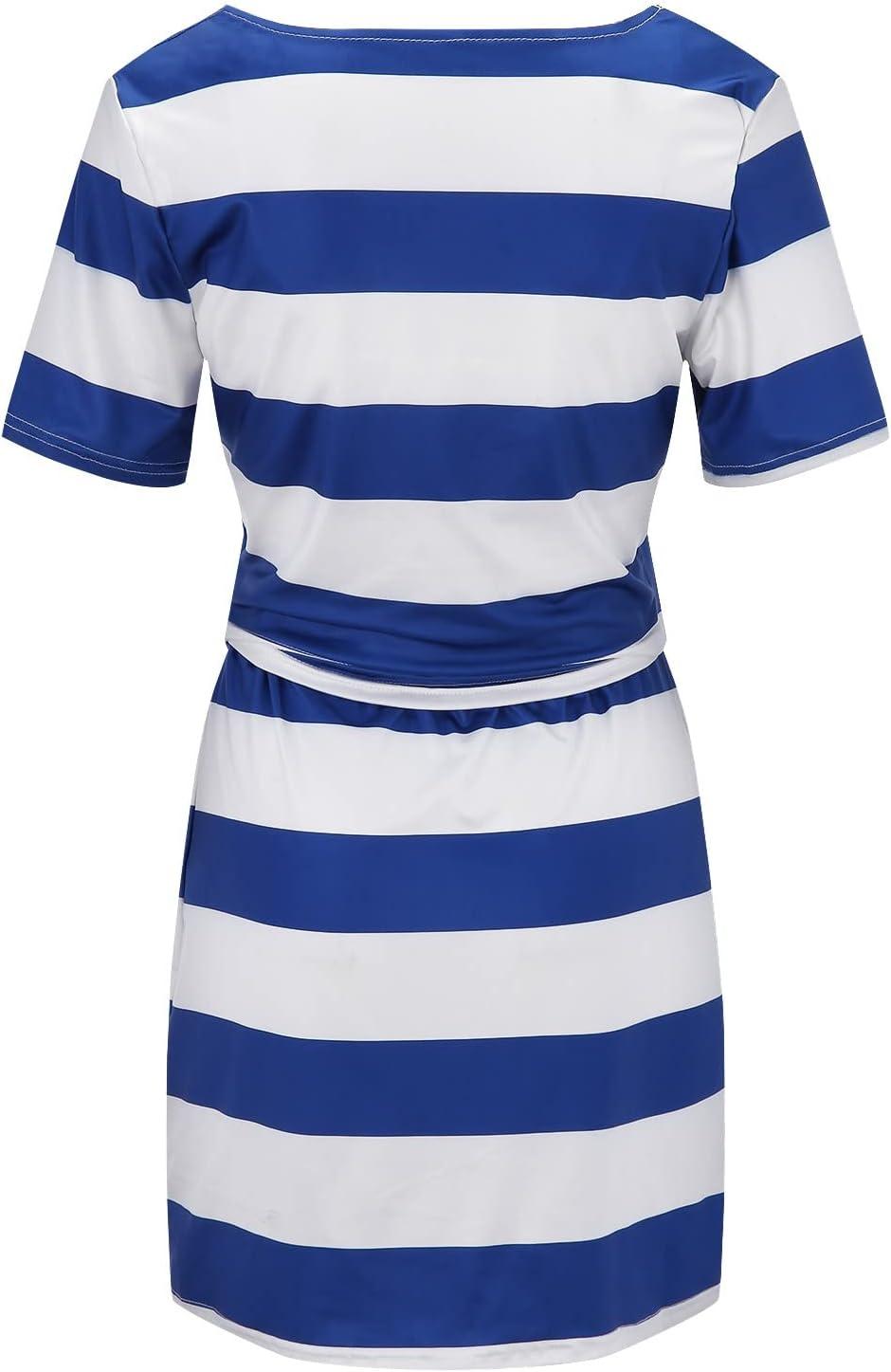Ronony Ladies Summer V-Neck Striped Casual Dress | Elegant Sleeveless Mini Tunic Beach Dress | Spring/Summer A-Line Dress - Z Blue XL | Buy Now with Express International Delivery | GoSupps.com Ronony Ladies Summer V-Neck Striped Casual Dress | Elegant Sleeveless Mini Tunic Beach Dress | Spring/Summer A-Line Dress - Z Blue XL | Buy Now with Express International Delivery | GoSupps.com