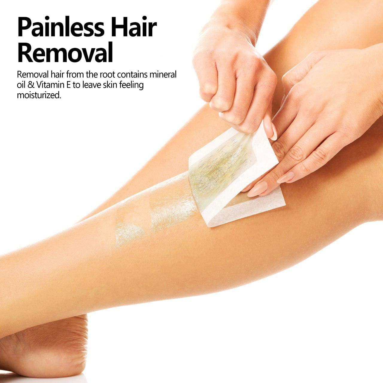 Waxing Strips, 40 Strips Body Wax Strips Hair Removal for Women & Men